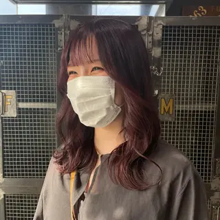 ミディアム カラー 山本 琴乃🦭のヘアスタイル