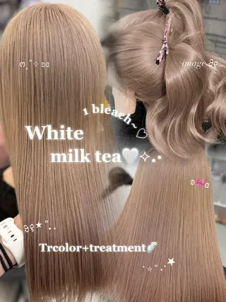 カラー 透明感ベージュ🎀 Anju/渋谷🎀のヘアスタイル