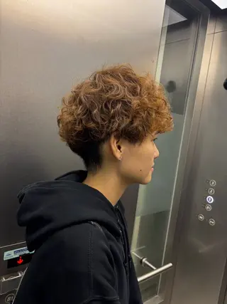 パーマ メンズ ハードパーマ Rico💜のヘアスタイル