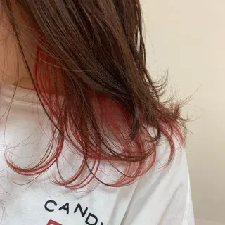 セミロング カラー ヘアアレンジ 【Sweep】おじま のぞみのヘアスタイル