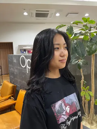 パーマ 菊池 蓮のヘアスタイル