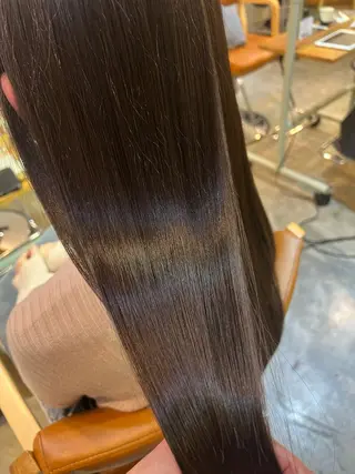 ロング カラー 縮毛矯正&髪質改善 ⭐️OGUのヘアスタイル
