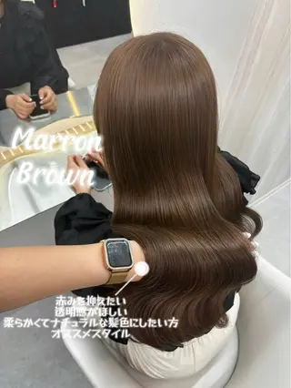ロング カラー 🍑ももか🍑透明感 カラー/赤羽🦋のヘアスタイル