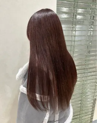 ロング カラー ヘアアレンジ ‎透明感×艶髪 ‎🫒maki🎀のヘアスタイル