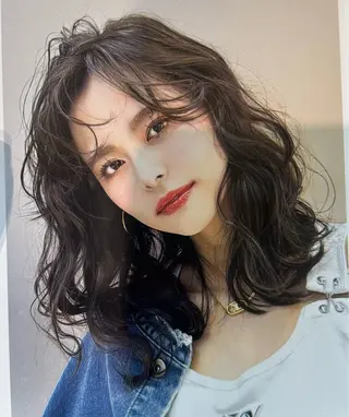 ミディアム カットモデル募集 トモカのヘアスタイル