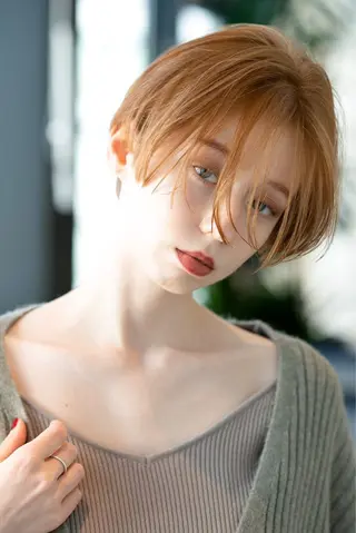 ショート カラー 🉐レイヤー/塩見 弘樹🉐渋谷のヘアスタイル