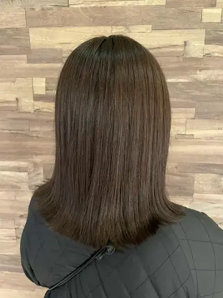 ミディアム LICO 木村真知子のヘアスタイル