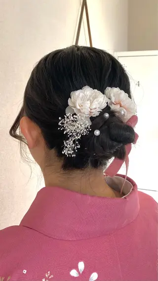 ミディアム ヘアアレンジ 愛結美🦋似合わせ/ ツヤ感カラーのヘアスタイル