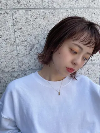 ミディアム レイヤー🍒ショート 🤎店長anju🪽のヘアスタイル