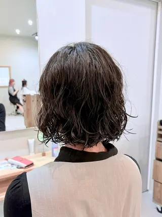 ミディアム 縮毛矯正特化/ 小顔カット/森彪真のヘアスタイル