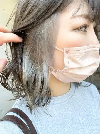 ショート カラー ✨透明感カラー✨ 髪質改善小顔カット✨のヘアスタイル