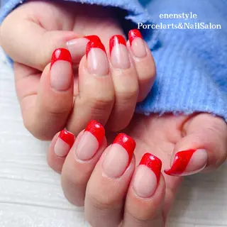 ミディアム ネイル 🐾enen style 🐾のネイルデザイン
