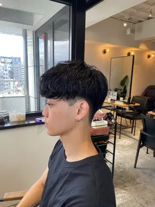 ショート パーマ メンズパーマ梅田 ・川副史晶のヘアスタイル