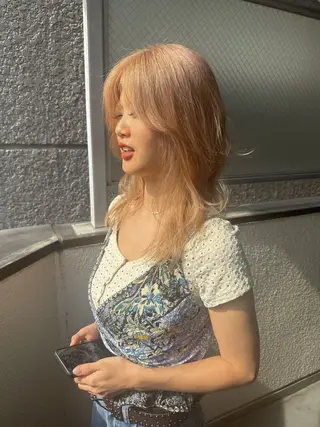 セミロング カラー 🌈デザインヘア職人 Kaede🌈のヘアスタイル