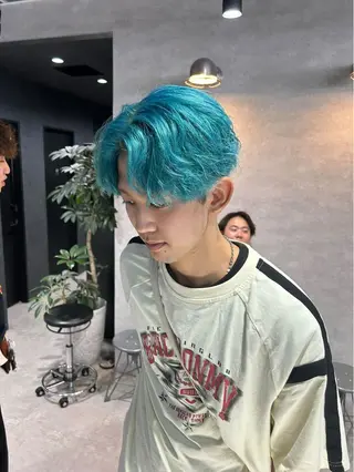 カラー 💫メンズ特化💫 MIU/海外風のヘアスタイル
