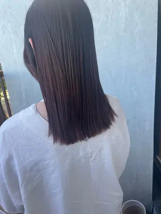 ミディアム 髪質改善カラー💛 NANOHAのヘアスタイル