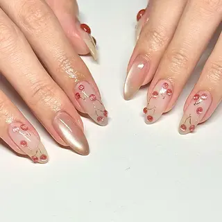ネイル &U新松戸 スカルプ パラジェルフィルインのネイルデザイン