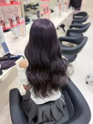 カラー ベージュ・ラベンダー カラー🎀りりのヘアスタイル