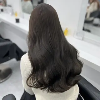 カラー 🌸春の暗髪カラー 🌸透明感ヘアのヘアスタイル