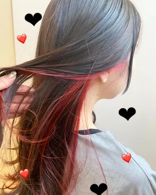 セミロング カラー 新宿駅近♡個室 ♡関口三都季🌜のヘアスタイル