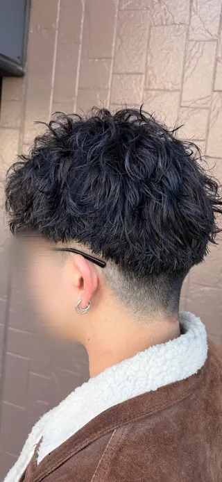 パーマ メンズ 近藤 龍青のヘアスタイル