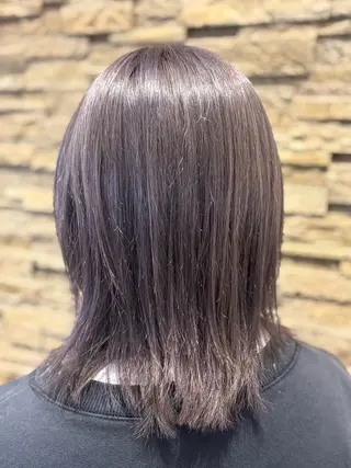 ミディアム カラー 作並 美穂のヘアスタイル