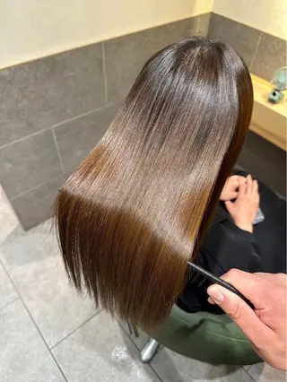 ロング カラー パーマ 色落ちまで盛れる 💟まなみのヘアスタイル