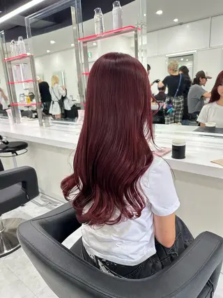 ロング カラー ヘアアレンジ ブリーチなしトレンド SHUSAKUのヘアスタイル