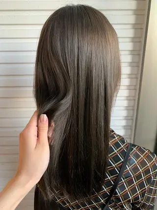セミロング 🪿透明感/艶カラー ﾜﾀﾅﾍﾞｱｵｲのヘアスタイル