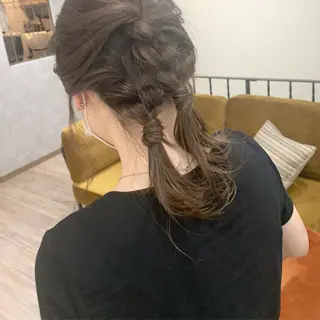 ロング ヘアアレンジ 本間 結衣のヘアスタイル