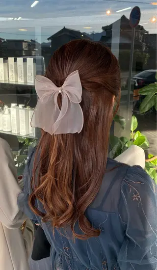 セミロング ヘアアレンジ arika もえのヘアスタイル