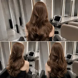 セミロング カラー 💖透明感カラー縮毛 レイヤー/大宮/虎白のヘアスタイル