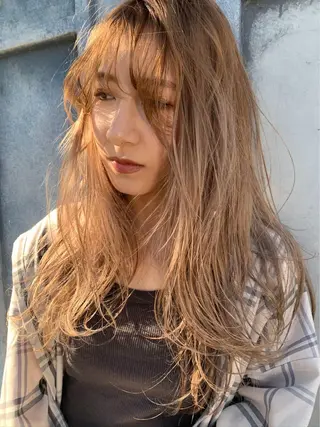 ロング カラー 石井（遠藤） 愛莉のヘアスタイル