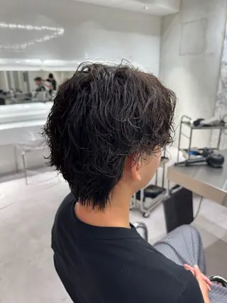 パーマ メンズ ブリーチ/パーマ特化 片平和寿のヘアスタイル