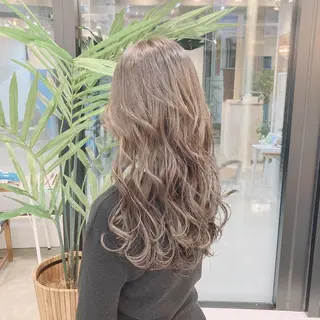 ロング カラー 髪質改善.縮毛矯正 ×韓国ヘアyukiのヘアスタイル