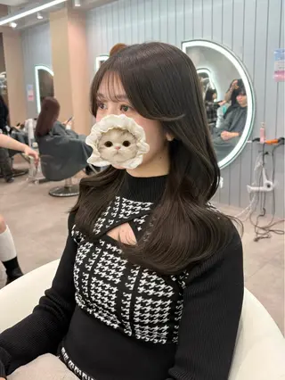 ロング カラー ヘアアレンジ 大宮‎縮毛矯正🩵 レイヤー　佐藤和のヘアスタイル