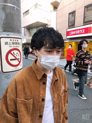 パーマ メンズ デザインカラー🎨 下北沢 / 磯部のヘアスタイル