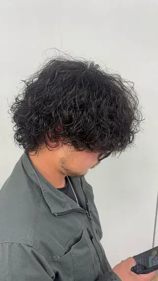 ショート パーマ メンズ 名古屋メンズパーマ /松井生のヘアスタイル