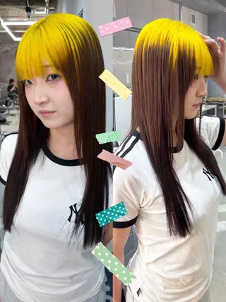 ロング カラー デザインカラー /rioのヘアスタイル