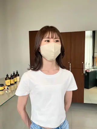 セミロング 林 美優のヘアスタイル