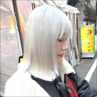 ミディアム カラー 圧倒的なケアブリーチ /髪質改善🩵松田のヘアスタイル