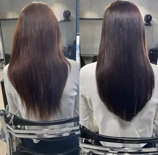ロング カラー パーマ ヘアアレンジ 透明感カラー✂︎ /縮毛矯正/YUKAのヘアスタイル