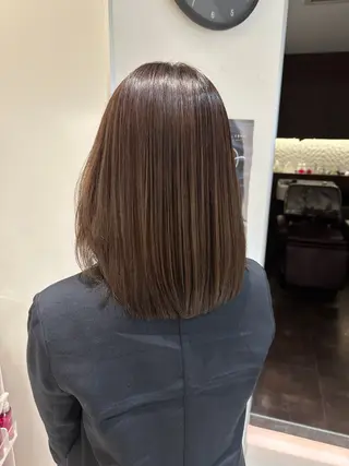 セミロング カラー かとう さやかのヘアスタイル