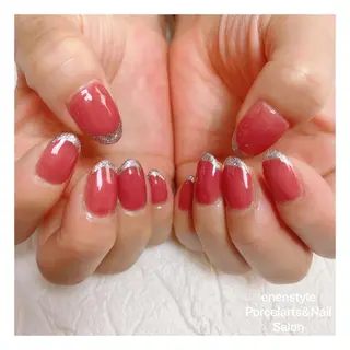 ミディアム ネイル 🐾enen style 🐾のネイルデザイン