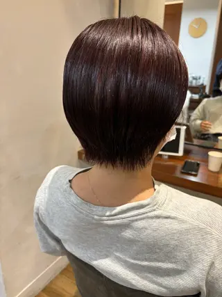 ショート カラー 池田理紗/メンズ カット/ミニボブのヘアスタイル