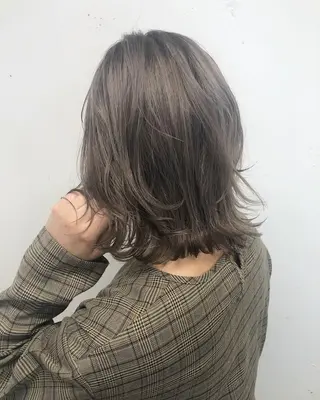 ミディアム カラー 亀井寿葵  京橋 /韓国ヘア/レイヤーのヘアスタイル