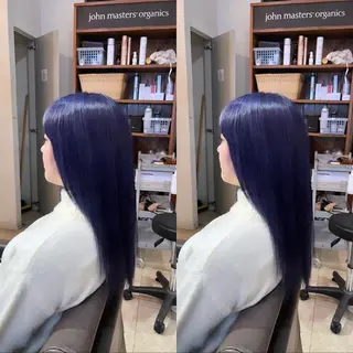 ロング カラー 髪質改善・縮毛矯正 特化・ユウシンのヘアスタイル