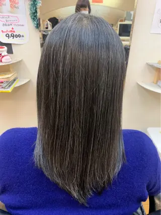 セミロング 縮毛矯正モデル募集中 美容室HATSUのヘアスタイル