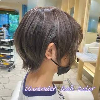 ショート カラー パーマ/髪質改善 【榎本千夏】のヘアスタイル