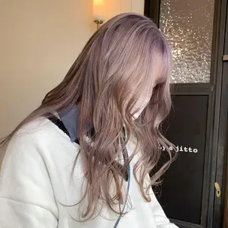 セミロング カラー ヘアアレンジ キッズ 本間 結衣のヘアスタイル